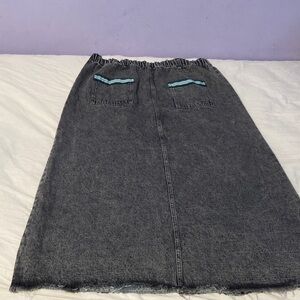 NWT Vibe Charcoal front pocket Denim Skirt